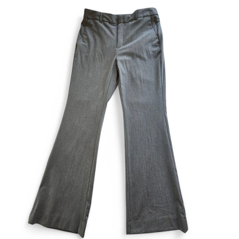 Banana Republic Womens Bootcut Fit Gray Dress Pants Trousers Size 10